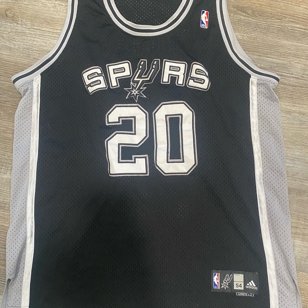 Adidas Spurs Black and Gray Jersey